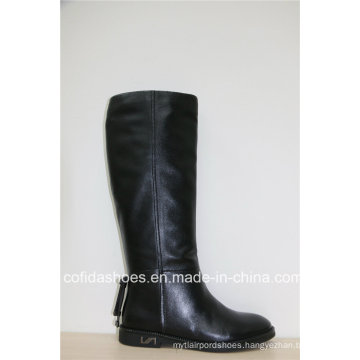 Comfort Casual Flat Leather Women Winter Boots